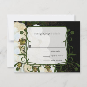 Magnolia Wedding Invitations on Ice RSVP