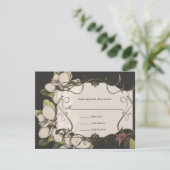 Magnolia Wedding Invitations on Ice RSVP (Staand voorkant)