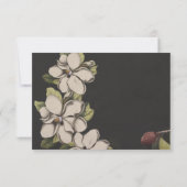 Magnolia Wedding Invitations on Ice RSVP Kaartje (Achterkant)