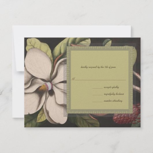 Magnolia Wedding RSVP (Voorkant)