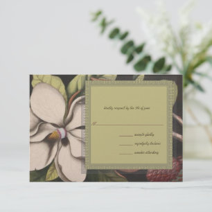 Magnolia Wedding RSVP Kaartje
