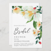 Magnolia Wedding Shower Invitation Card Bedankkaart (Voorkant / Achterkant)