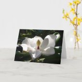 magnolia wenskaart kaart (Gele Bloem)