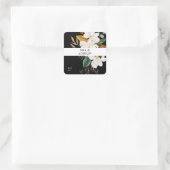 Magnolia White Floral Hartelijk dank - LACK Vierkante Sticker (Tas)