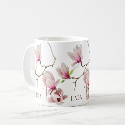 Magnolia White Koffiemok (Voorkant links)