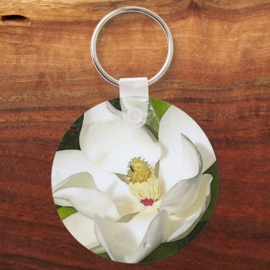 Magnolia White Sleutelhanger (Voorkant)