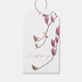Magnolia Wing Geschenklabel Cadeaulabel