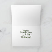 Magnolia Wreath kerstKaart Feestdagen Kaart (Binnen)