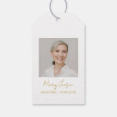 Magnolia Zaadpakket Funeral Geschenklabels Cadeaulabel (Achterkant)