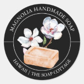 Magnolia zeep label (Voorkant)
