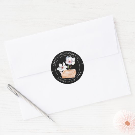 Magnolia zeep label (Envelop)