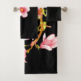Magnolia Zwart Bad Handdoek