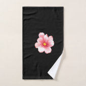 Magnolia Zwart Bad Handdoek (Handdoek)