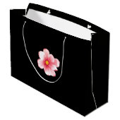 Magnolia Zwart Groot Cadeauzakje (Achterkant Gekanteld)