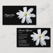 Magnolia - Zwart Visitekaartje (Voorkant / Achterkant)