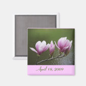 Magnolias, 18 april 2009 magneet (Voorkant / Achterkant)