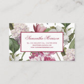 Magnolia's andere bloemen Antiek Botanisch Visitekaartje (Voorkant)