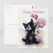 Magnolias bloom briefkaart (Voorkant / Achterkant)