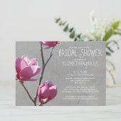 Magnolias Bridal Shower Invitations Kaart (Staand voorkant)