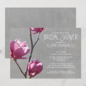 Magnolias Bridal Shower Invitations Kaart (Voorkant / Achterkant)