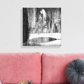 Magnolia's Brug Canvas Afdruk (Insitu (Woonkamer))