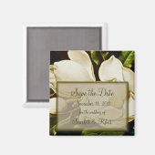 Magnolias Bruiloft Save the Date Magnet (Voorkant / Achterkant)