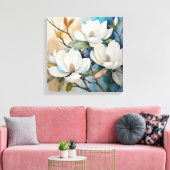 Magnolias Canvas Afdruk (Insitu (Woonkamer))