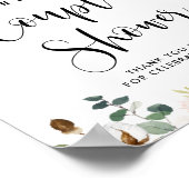 Magnolias & Cotton Garland Couples Shower Welkom Poster (Hoek)