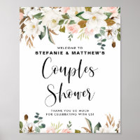 Magnolias & Cotton Garland Couples Shower Welkom