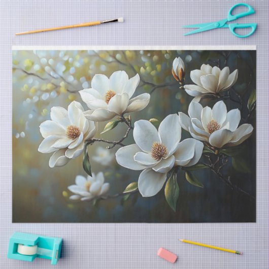 Magnolias Decoupage Tissuepapier (Craft)