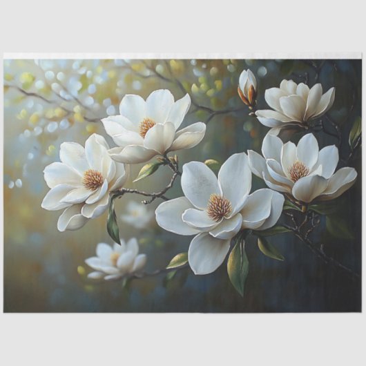 Magnolias Decoupage Tissuepapier (Voorkant)