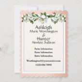 Magnolias - een mooie dag voor een bruiloft - uitn kaart (Achterkant)