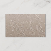 Magnolias Elegant Floral Art Visitekaartje (Achterkant)