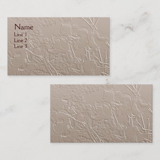 Magnolias Elegant Floral Art Visitekaartje (Voorkant / Achterkant)