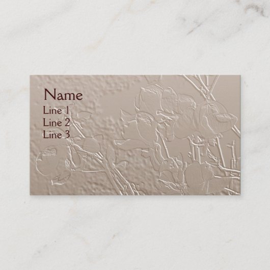 Magnolias Elegant Floral Art Visitekaartje (Voorkant)