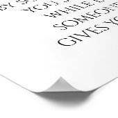 Magnolias en Deep Love Quote Poster (Hoek)