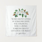  Magnolias en Deep Love Quote Wandkleed (Voorkant)