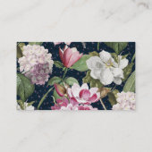 Magnolias en Hydrangeas Antiek Botanisch Visitekaartje (Achterkant)