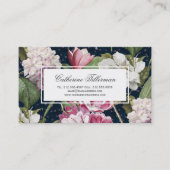 Magnolias en Hydrangeas Antiek Botanisch Visitekaartje (Voorkant)