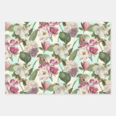 Magnolias en Hydrangeas Inpakpapier Vel (Voorkant 2)