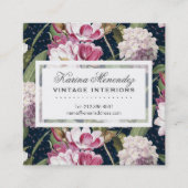 Magnolias en Hydrangeas  Vierkante Visitekaartje (Voorkant)