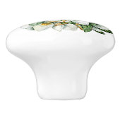 Magnolias keramische lade knoppen (Zijkant)