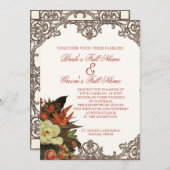 Magnolias n Bird of Paradise - Custom Wedding Kaart (Voorkant / Achterkant)