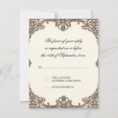 Magnolias n Bird of Paradise - RSVP Response Card (Voorkant)