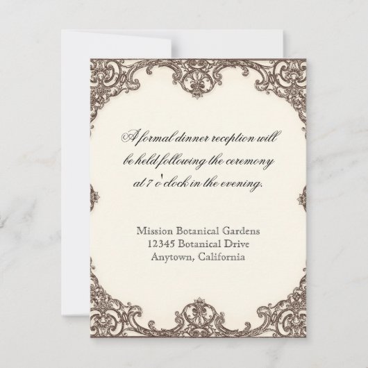 Magnolias n Bird of Paradise - RSVP Response Card Kaart (Voorkant)