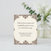 Magnolias n Bird of Paradise - RSVP Response Card Kaart (Staand voorkant)