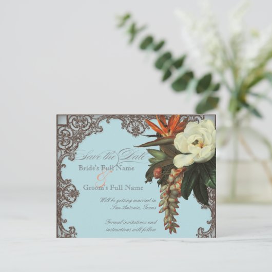 Magnolias n Bird of Paradise - Save the Date (Staand voorkant)