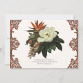 Magnolias n Bird of Paradise - Save the Date Custo (Achterkant)
