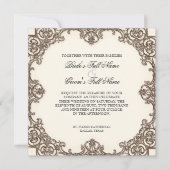 Magnolias n Bird of Paradise - Wedding Invitation Kaart (Voorkant)
