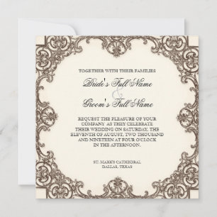Magnolias n Bird of Paradise - Wedding Invitation Kaart